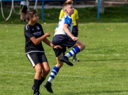 Unsere D1-Junioren siegen knapp mit 2:1 in Meuschau (Foto: Dinh H.)