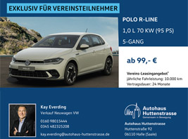 Angebote für Vereinsmitglieder des VW-Autohauses Huttenstraße