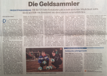 Die Geldsammler in der MZ-Ausgabe vom 9./10. Mai 2015